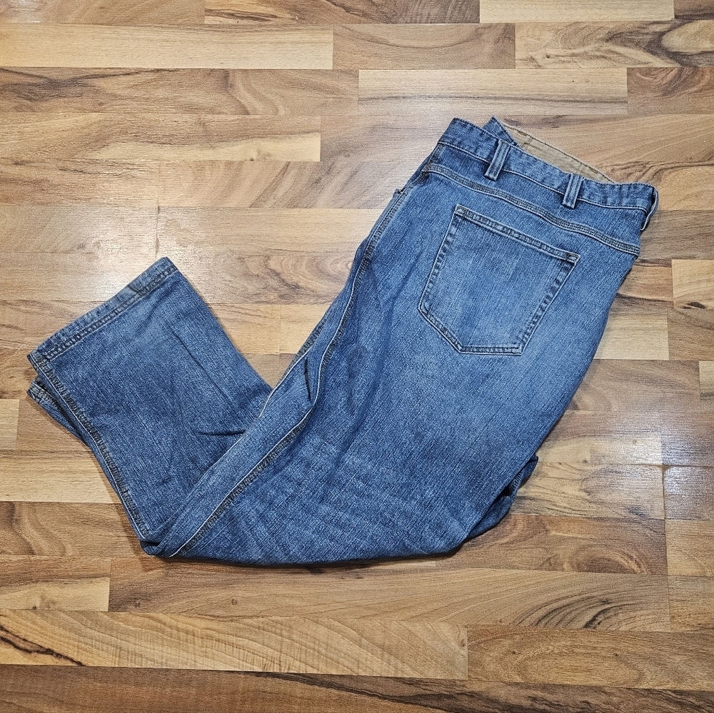 Duluth Trading Co Flex Ballroom Jeans 44x30 Men’s Relaxed Workwear Denim Blue - Picture 4 of 11